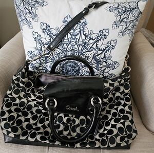 COACH Black Signature Bag